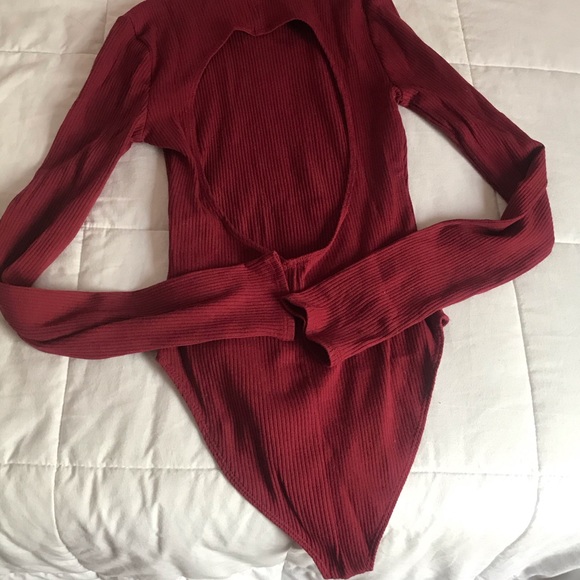 Forever 21 Bodysuit ,turtleneck and open back - Picture 4 of 7